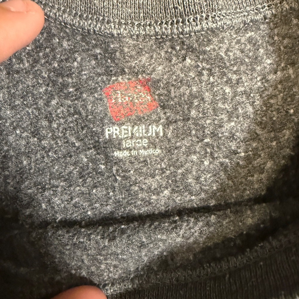 Hanes Men's Gray Crewneck Sweater - Picture 2 of 3